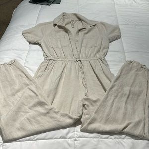 Tan jumpsuit
